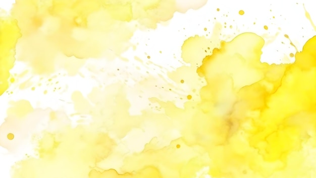 Photo arrière-plan abstrait jaune aquarelle arrière-plan artistique coloré