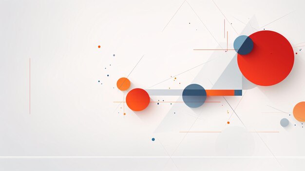 Arrière-plan abstrait modèle géométrique vectoriel graphique arrière-plan blanc génératif ai