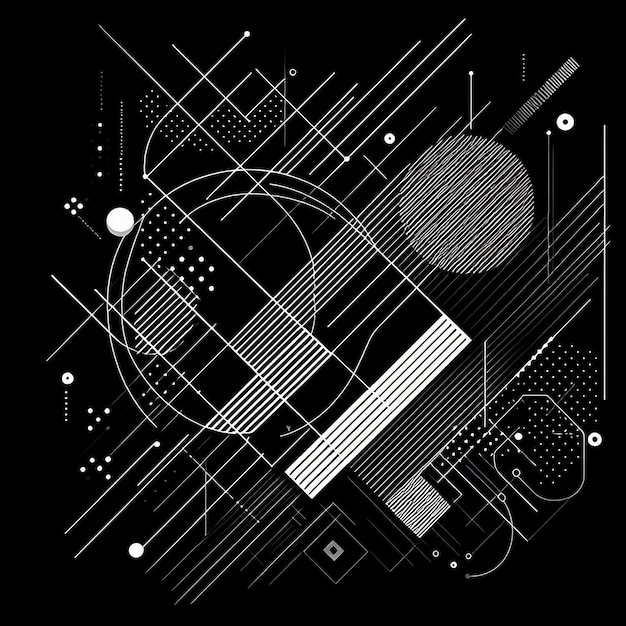 Arrière-plan abstrait en noir
