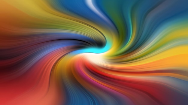 Arrière-plan abstrait de rayons colorés