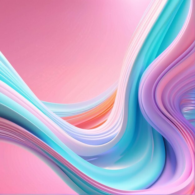 Arrière-plan abstrait rose et bleu avec des vagues