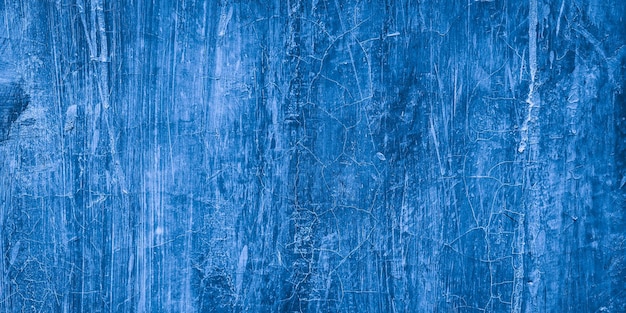 Arrière-plan abstrait avec texture bleue du mur