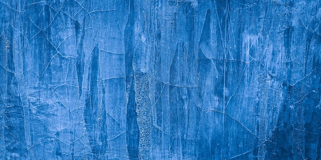 Arrière-plan abstrait avec texture bleue du mur