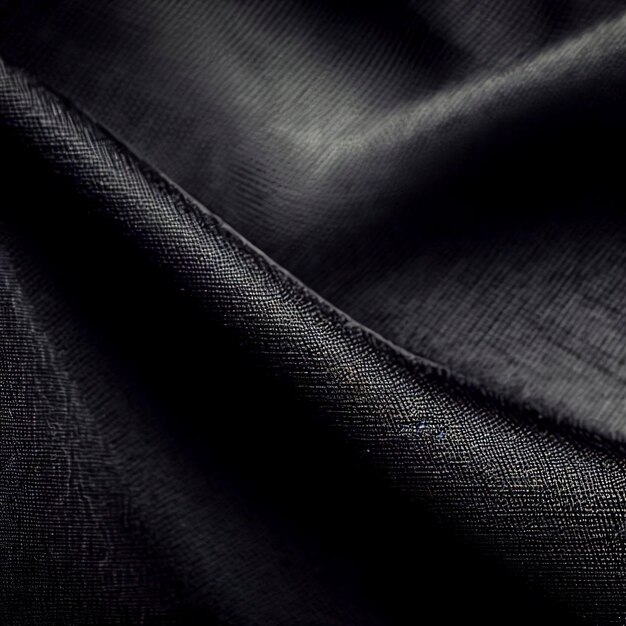 Arrière-plan abstrait avec une texture de tissu noir