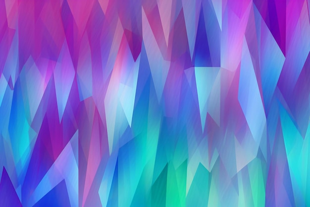 Photo arrière-plan abstrait avec des triangles en bleu et rose