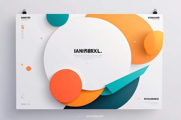 Arrière-plan d'affiche de couleur minimaliste moderne du site Web