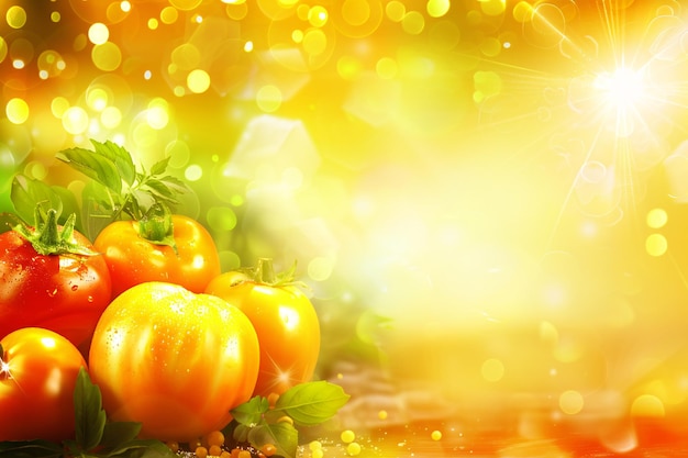 Arrière-plan alimentaire abstrait avec des ingrédients tels que des fruits, des légumes et des épices