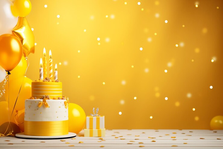 Photo arrière-plan d'anniversaire et espace de copie