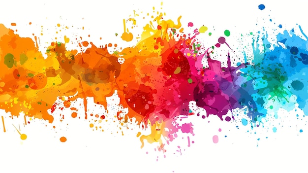 Arrière-plan d'aquarelle abstrait coloré avec des éclaboussures de peinture