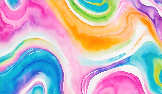 Arrière-plan d'aquarelle abstraite Peinture d'art numérique Texture colorée
