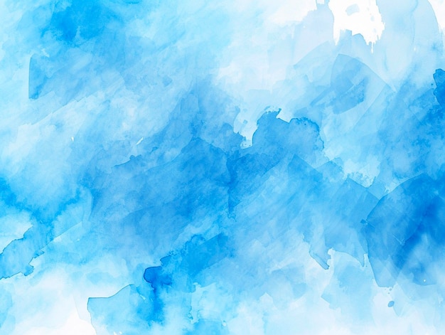 Arrière-plan d'aquarelle bleu abstrait pour votre conception Peinture d'art numérique