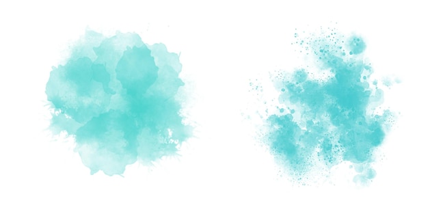 Arrière-plan d'aquarelle bleu pour votre conception vecteur de concept d'arrière-plan en aquarelle