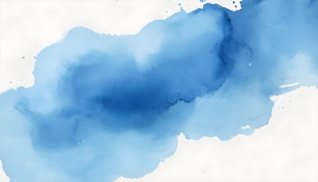 Arrière-plan à l'aquarelle bleue