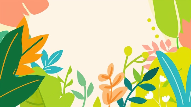 arrière-plan à l'aquarelle à la bordure des feuilles
