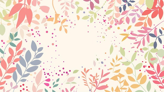 arrière-plan à l'aquarelle à la bordure des feuilles