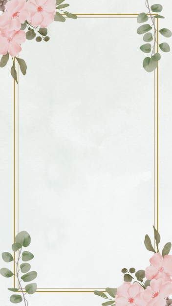 Arrière-plan d'aquarelle esthétique élégant vert Instagram Story 1
