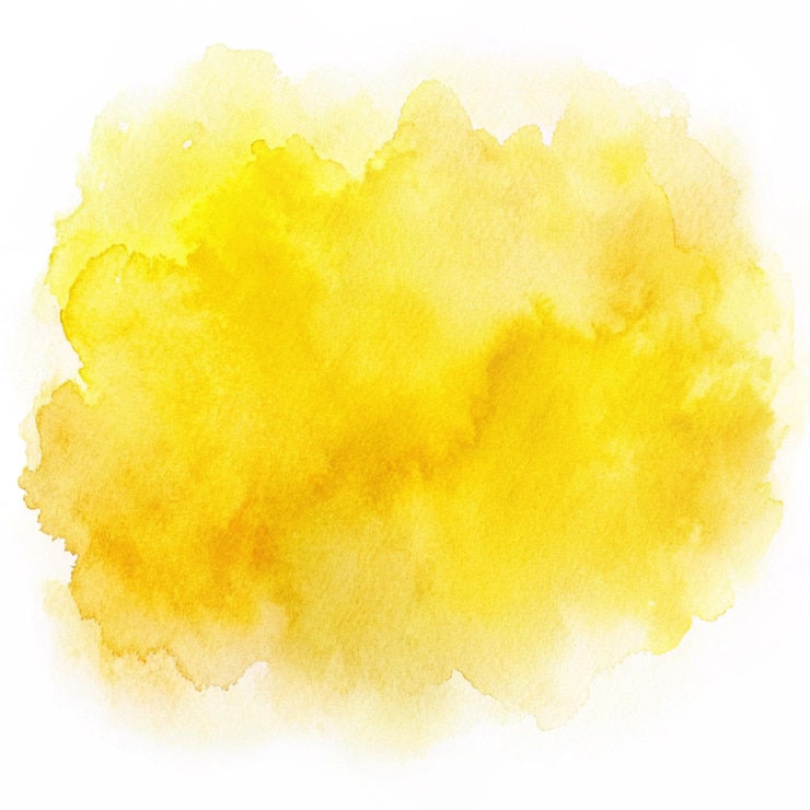 Photo arrière-plan aquarelle jaune peinture à l'aquarelle à texture douce sur fond de papier blanc mouillé papier peint à l'eau jaune abstrait