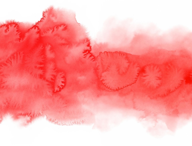 Photo arrière-plan d'aquarelle rouge pinceau d'aquarelle abstrait