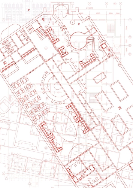 Photo arrière-plan architectural avec dessins techniques. série de plans. texture du plan du site. plan de maison, dessin, partie du projet architectural.