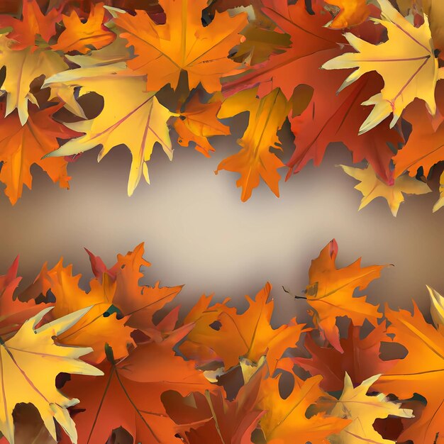 Arrière-plan d'automne en 3D