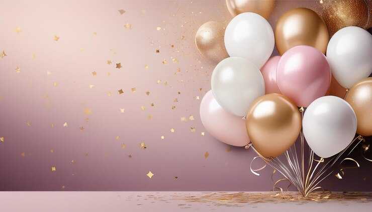 Photo arrière-plan de ballon pour une bonne année