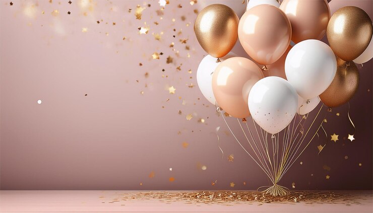 Photo arrière-plan de ballon pour une bonne année