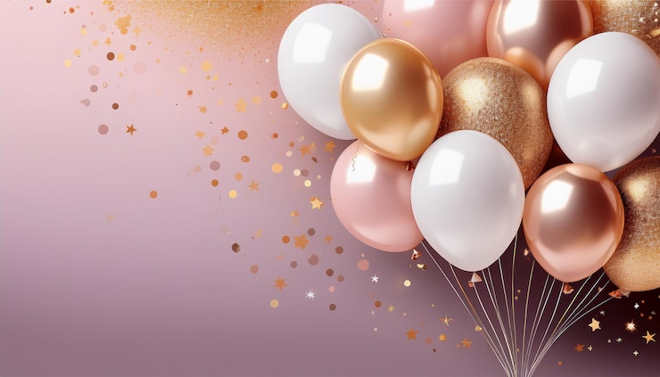 Photo arrière-plan de ballon pour une bonne année