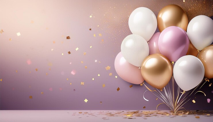 Photo arrière-plan de ballon pour une bonne année