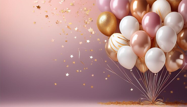 Photo arrière-plan de ballon pour une bonne année