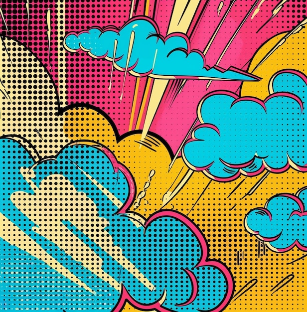 Arrière-plan de la bande dessinée pop