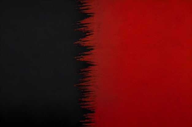 Arrière-plan d'une bannière au trait de pinceau rouge et noir audacieux et élégant