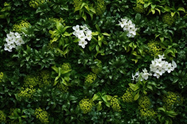 Photo arrière-plan de beaux feuilles et de fleurs