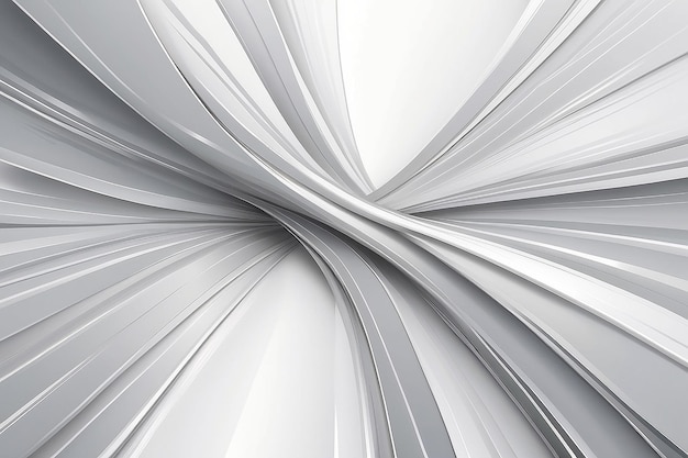 Arrière-plan blanc abstrait avec des lignes de chrome argenté Texture gris et blanc doux Illustration vectorielle