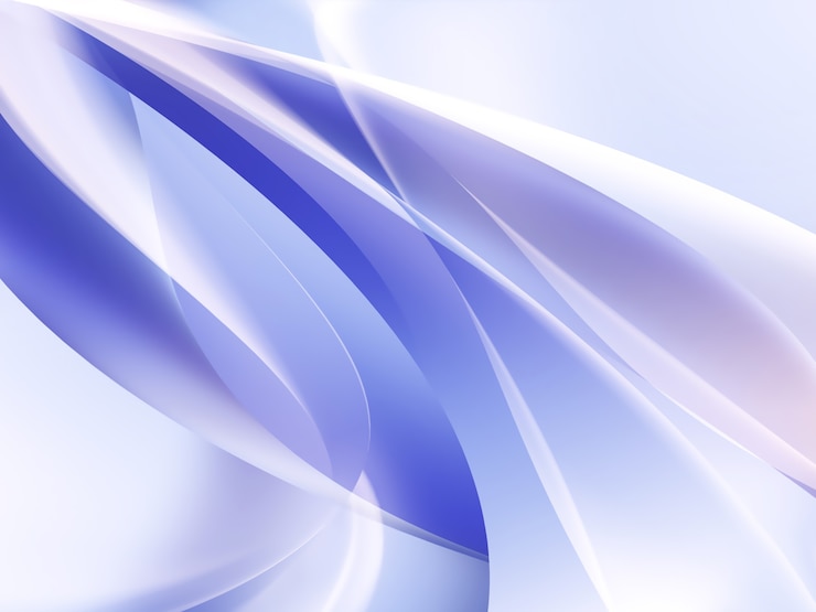 Photo arrière-plan bleu abstrait avec des lignes blanches lisses