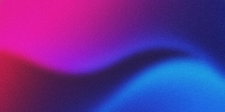 Photo arrière-plan bleu minuit et rose néon avec une texture granuleuse