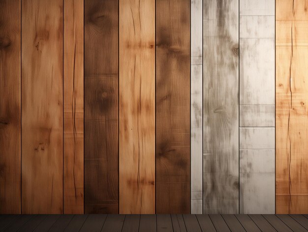 Arrière-plan en bois, planches gris beige, mur en bois, texture en bois