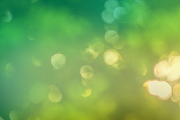 Arrière-plan bokeh vert abstrait
