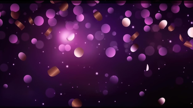 Un arrière-plan bokeh violet élégant pour des événements et des récompenses glamour Generative AI
