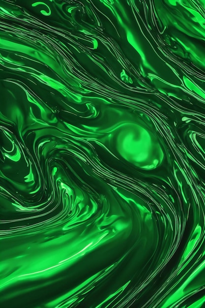 Arrière-plan de boue verte abstraite ondes liquides vertes texture de boue