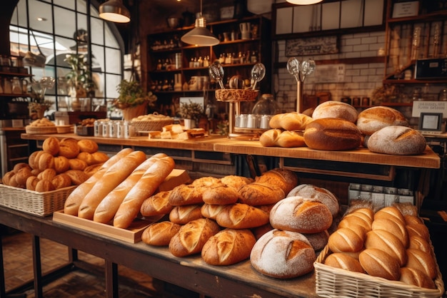 arrière-plan de la boulangerie traditionnelle