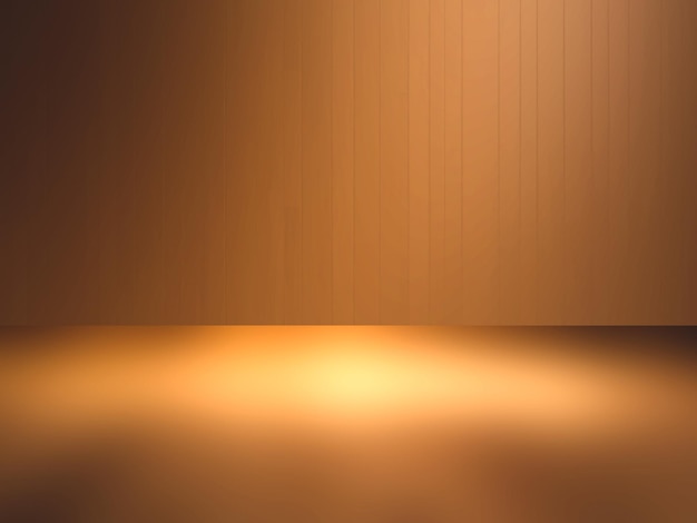 Arrière-plan brun doré flou et ombres pour la présentation du produit IA générative