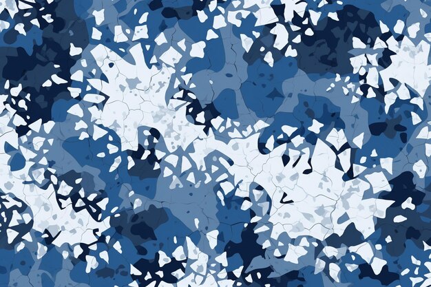 Photo arrière-plan de camouflage abstrait de l'armée de neige d'hiver avec des fissures