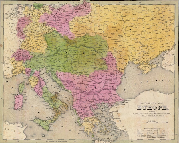 Arrière-plan de la carte du monde rétro