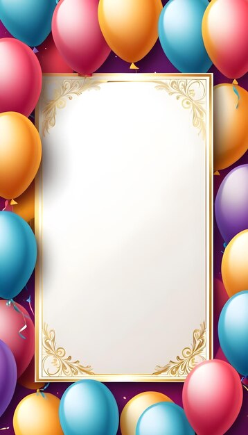 Photo arrière-plan de carte d'invitation à une fête d'anniversaire avec un espace de copie vide sans texte pour le texte