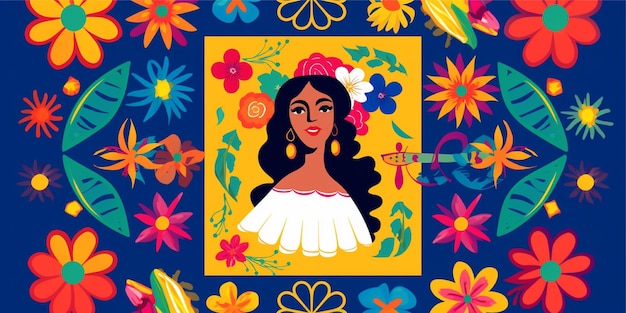 Arrière-plan de la célébration du mois du patrimoine hispanique
