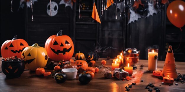 Arrière-plan de la célébration de la fête d'Halloween