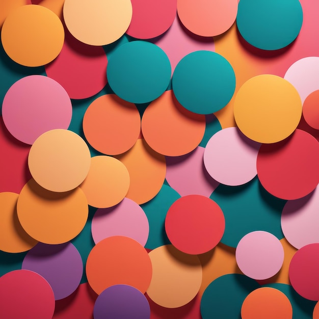 Photo arrière-plan coloré de boutons ronds multicolores sur la table arrière-fond coloré de multicol