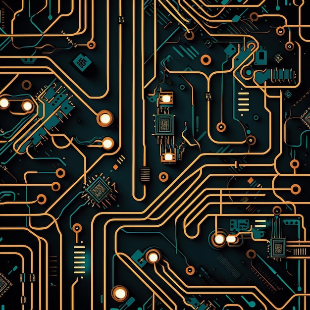 Arrière-plan de conception sans soudure de circuits électroniques