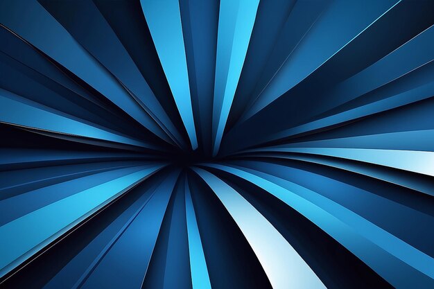 Arrière-plan de couleur bleue abstraite Composition de formes dynamiques Illustration vectorielle