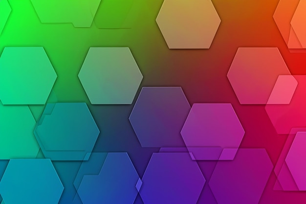 Arrière-plan de couleur hexagonal